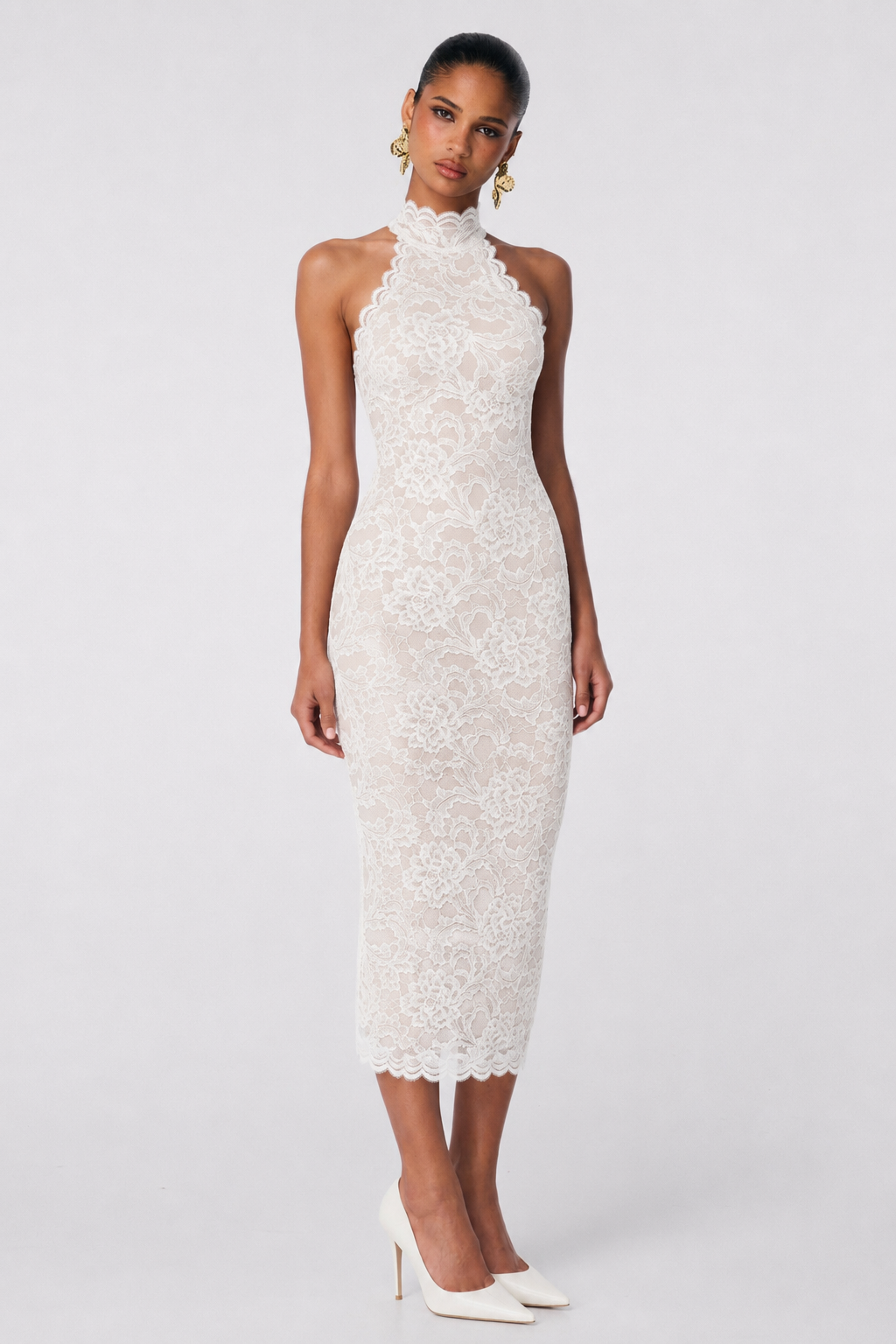 Alessia High Neck Midi