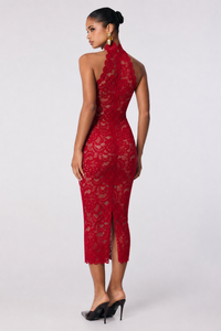 Alessia High Neck Midi