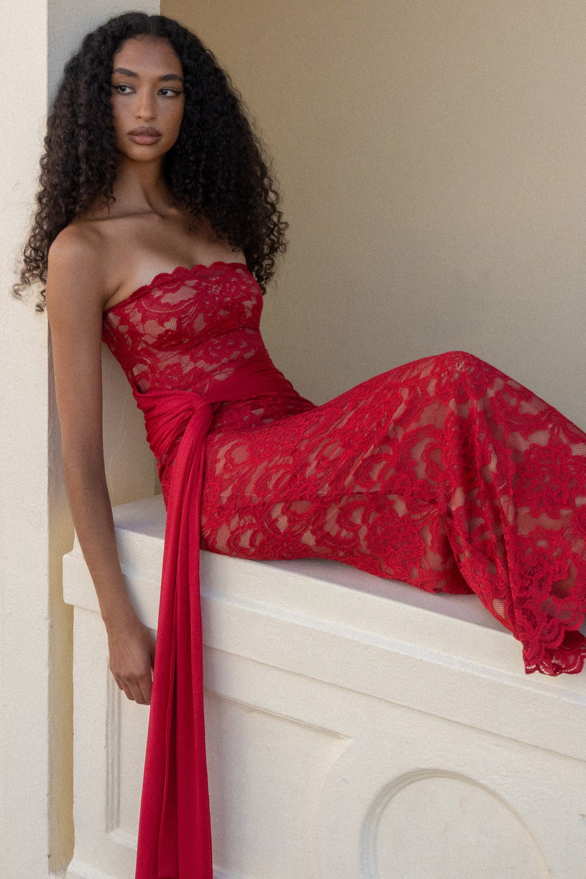 Ever After Strapless Midi