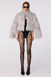 TATIANA FAUX FUR CROP JACKET