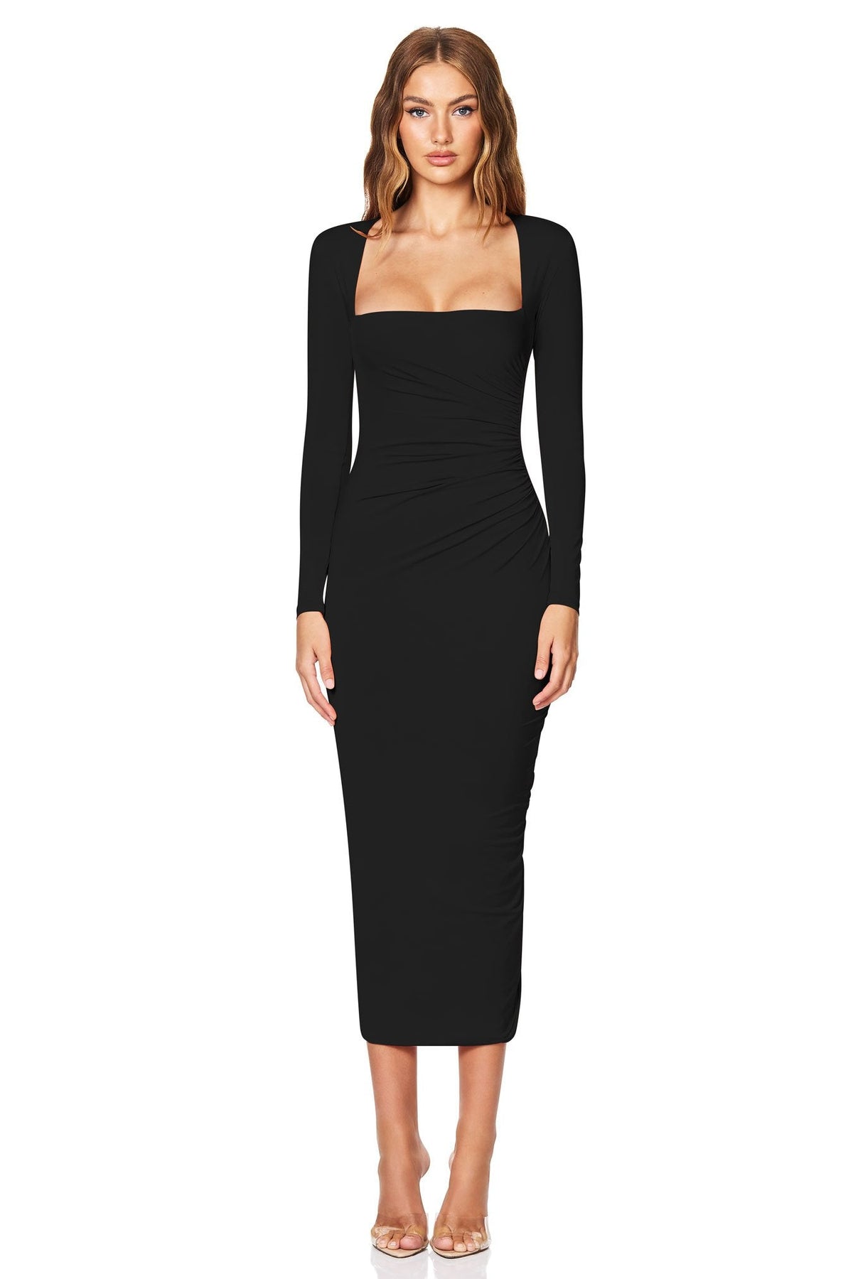nookie midi dress Nookie Savannah Midi Dress - Cocoa