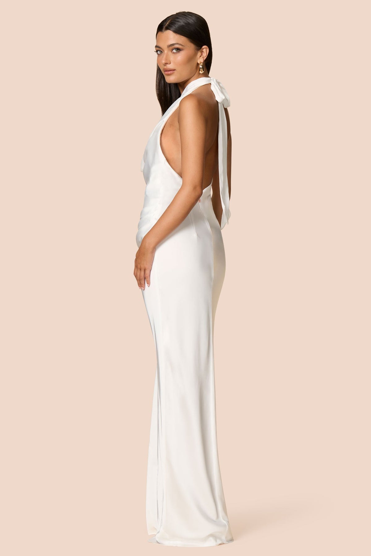 Penelope Drape Gown by Nookie - Lemon main image 1