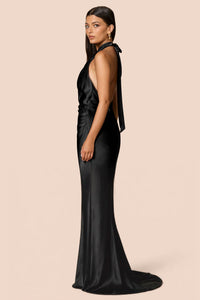 Penelope Drape Gown With Train - Nookie