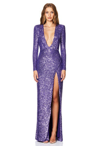 Sensation Plunge LS Gown - Nookie