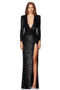 Sensation Plunge LS Gown - Nookie