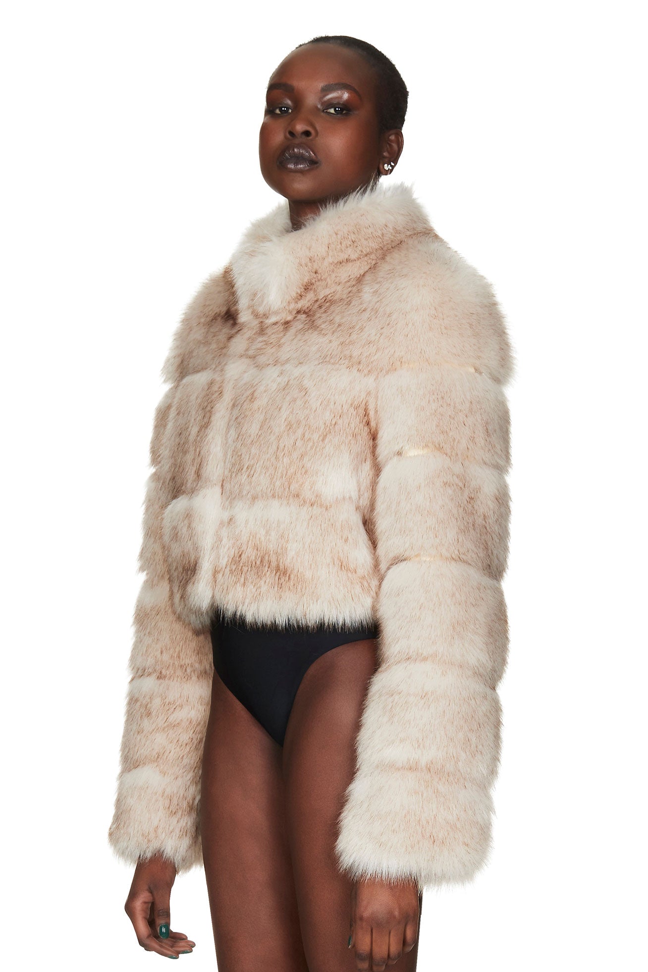 TATIANA FAUX FUR CROP JACKET - Nookie