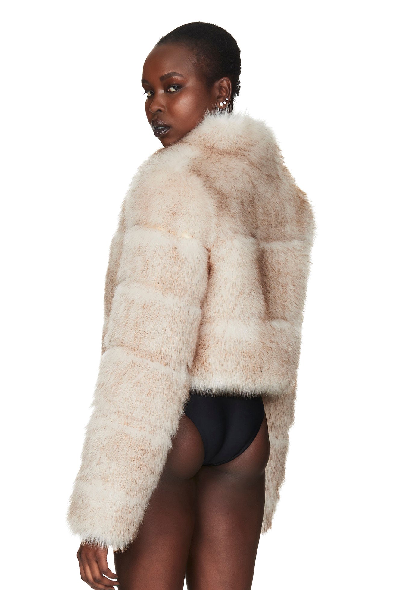 TATIANA FAUX FUR CROP JACKET - Nookie