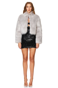 TATIANA FAUX FUR CROP JACKET - Nookie