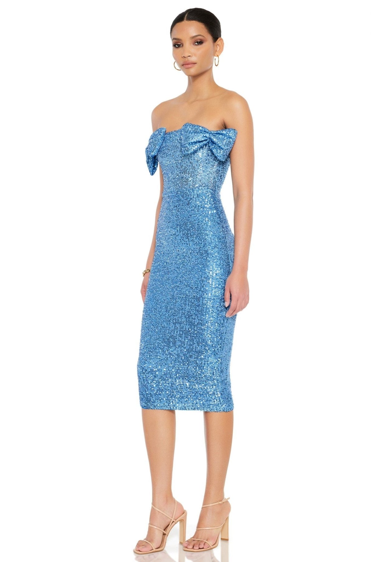 CLEO STRAPLESS MIDI BY NOOKIE