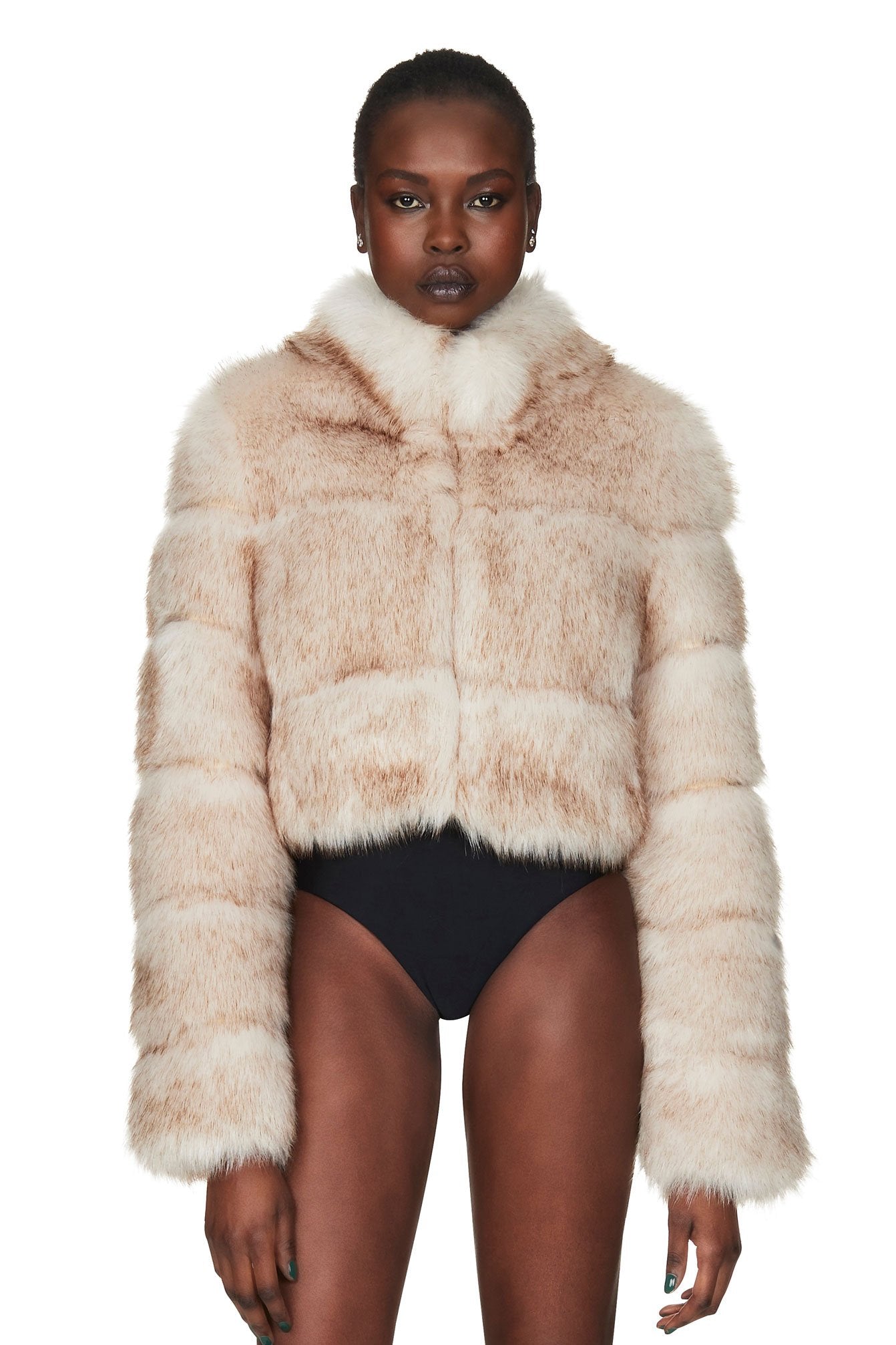 TATIANA FAUX FUR CROP JACKET - Nookie