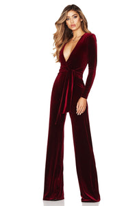 VAMP VELVET JUMPSUIT - Nookie