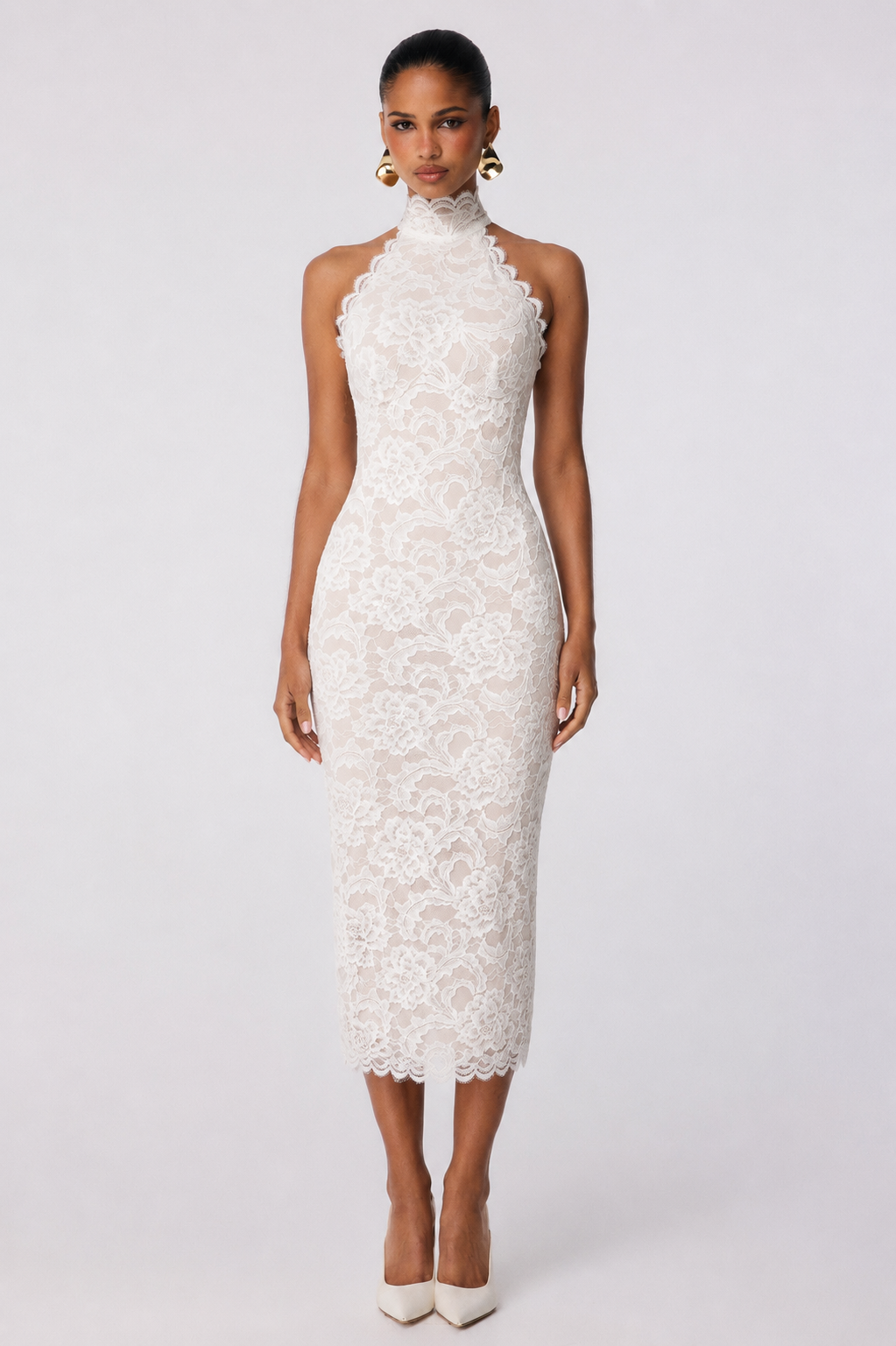 Alessia High Neck Midi
