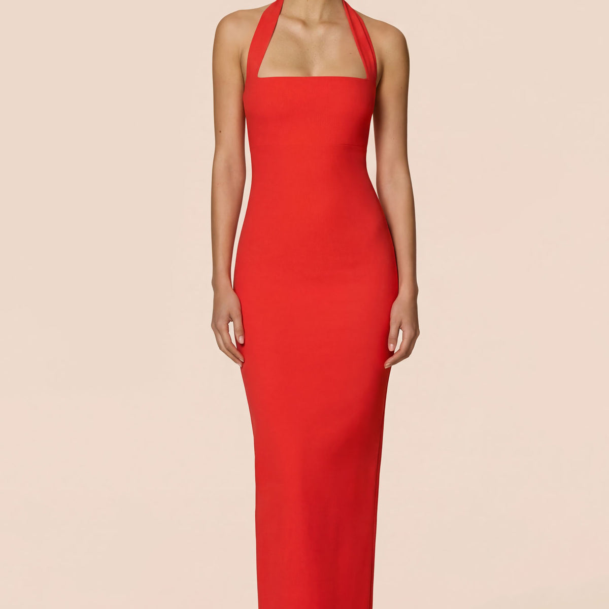 nookie boulevarde bodycon halter dress Boulevard Maxi bucket:Cranberry