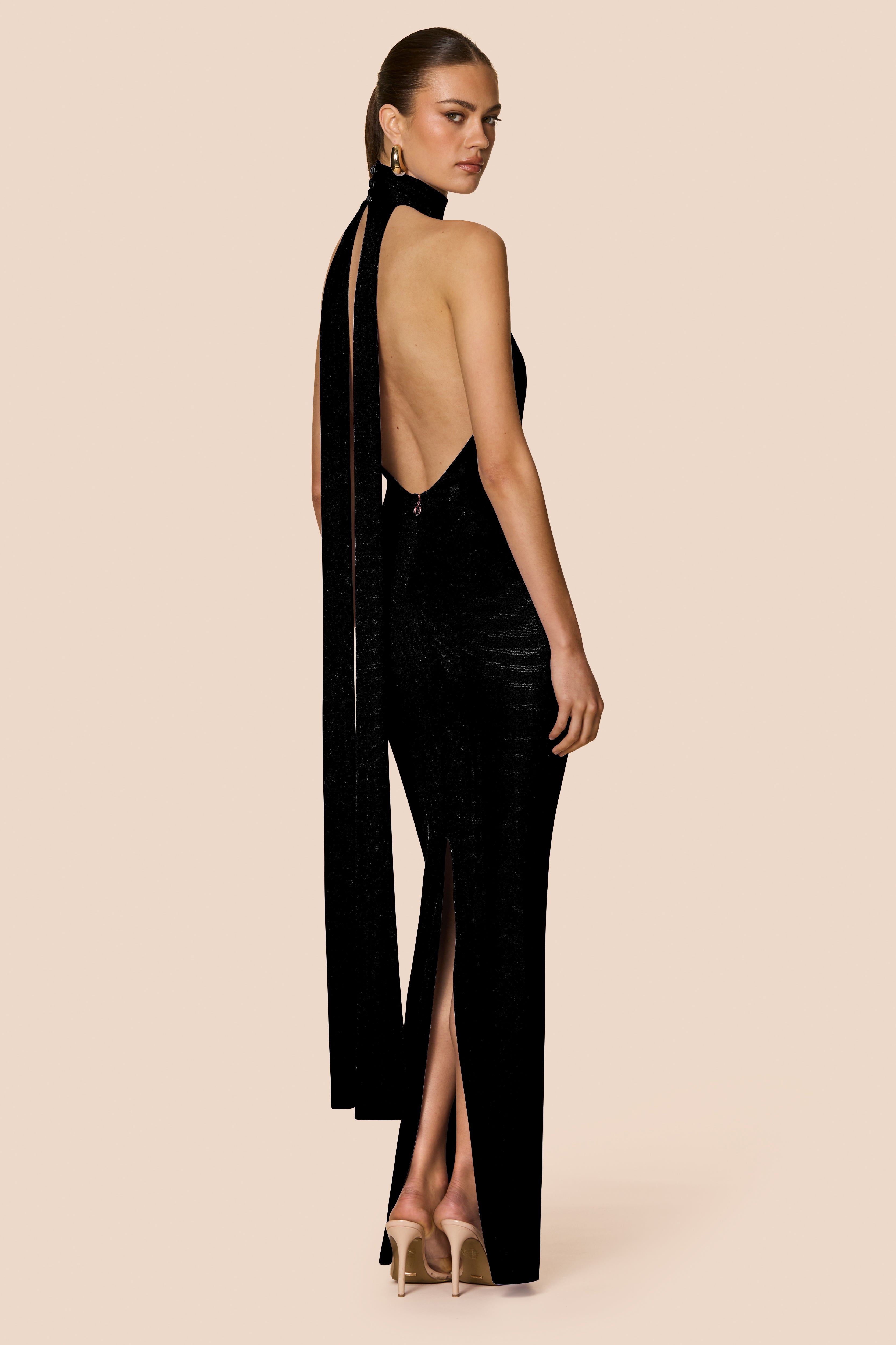 Crush Halter Gown