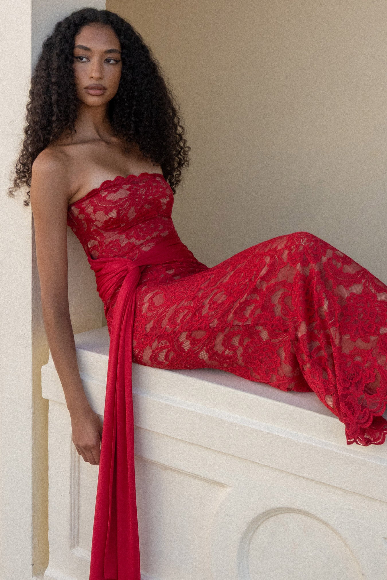 Ever After Strapless Midi