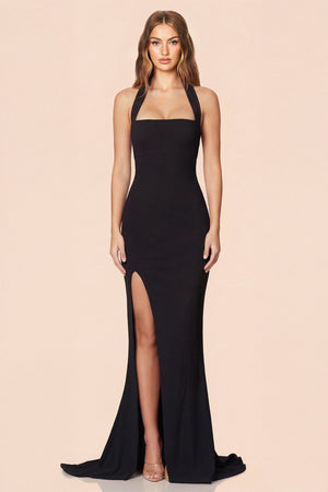 nookie boulevarde bodycon halter dress Boulevard Gown bucket:Cranberry