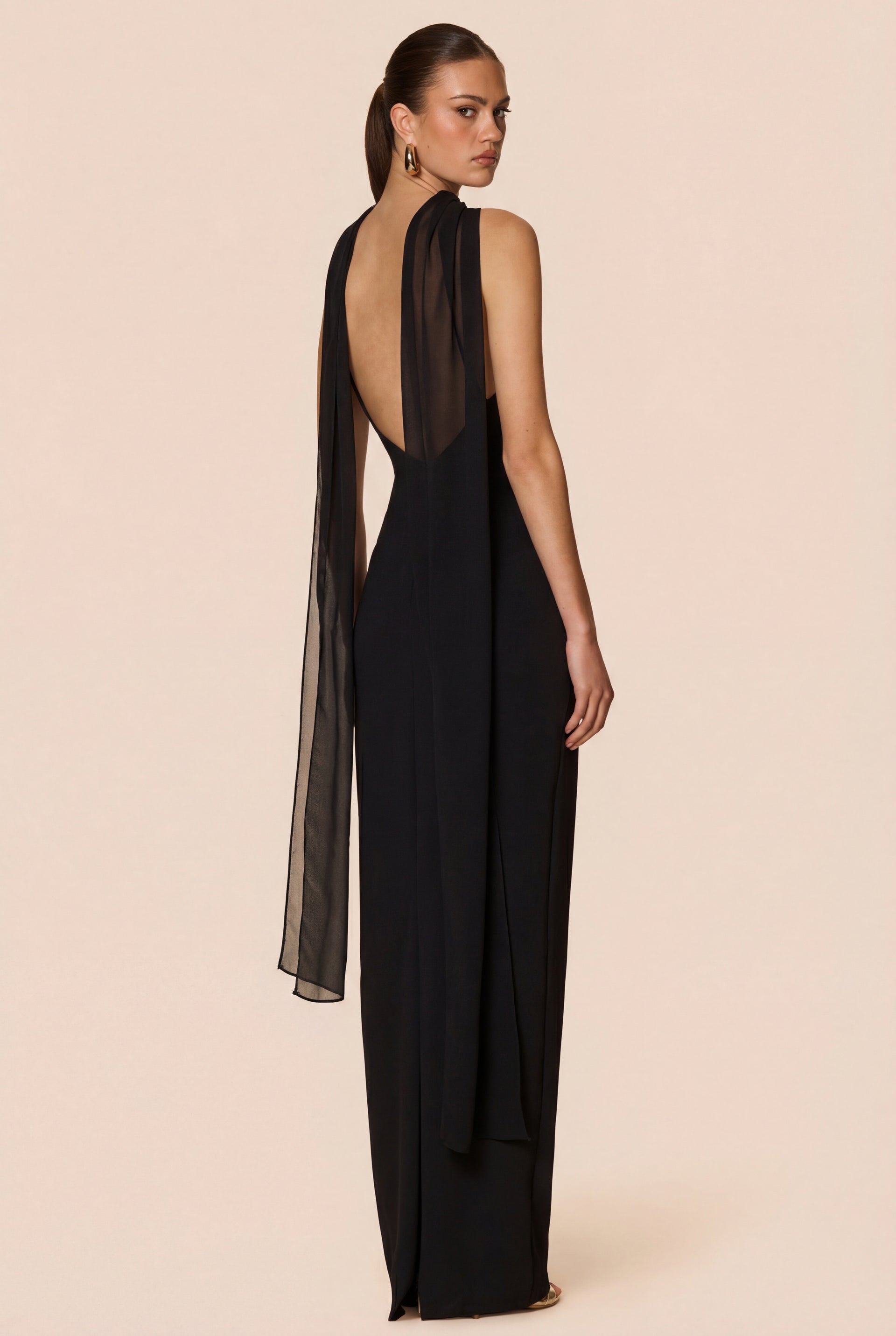 Martini High Neck Gown
