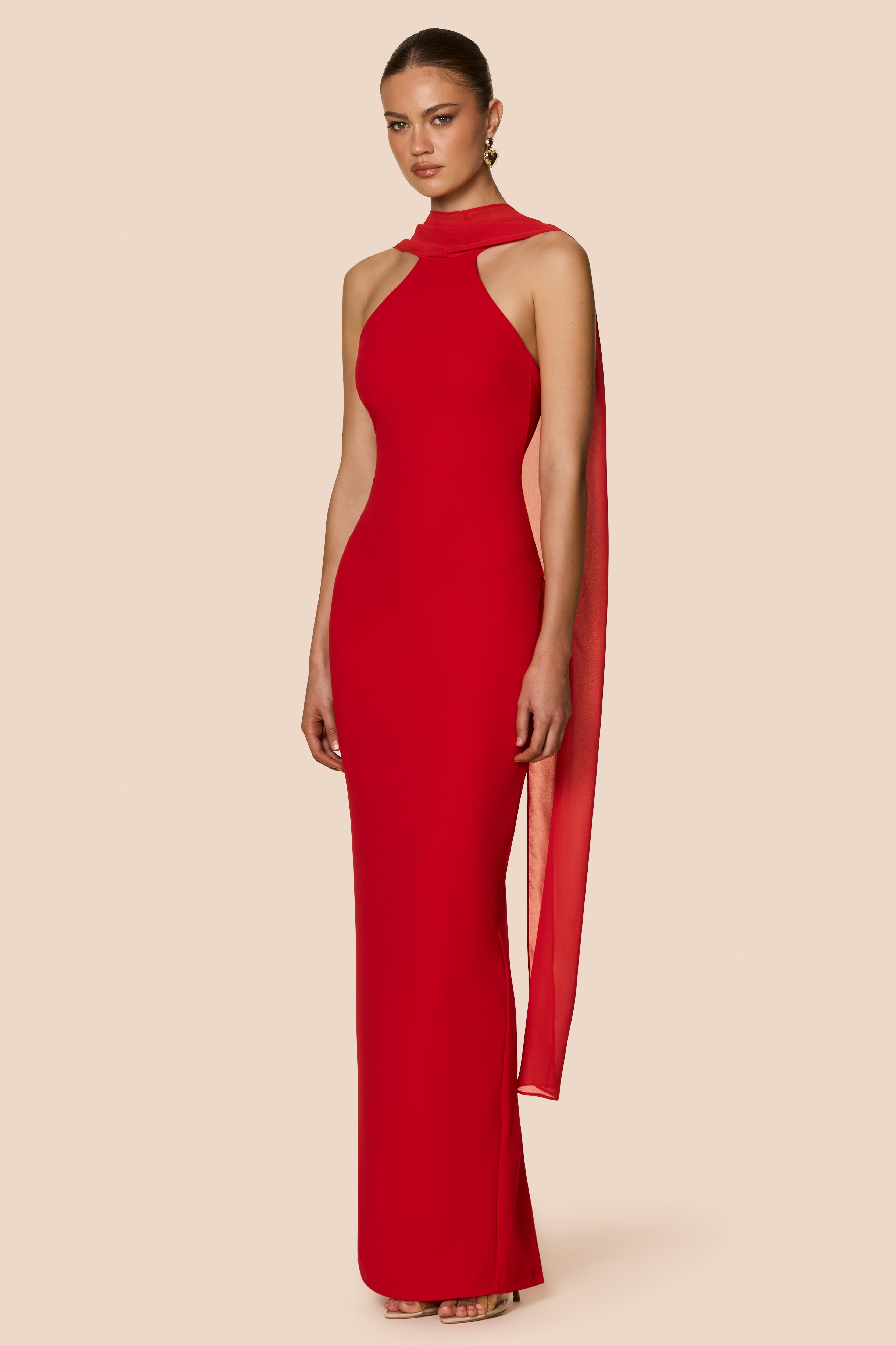 Martini High Neck Gown