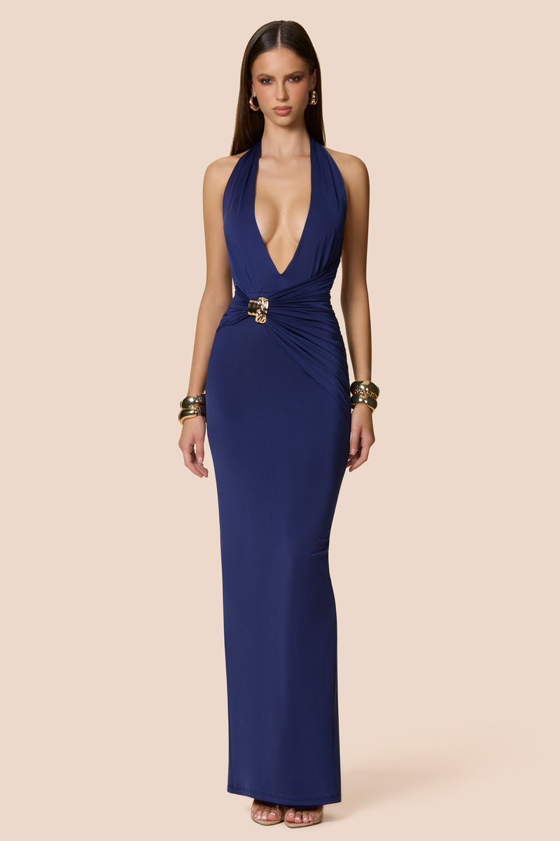 slim fit dress slacks NOOKIE CHIARA Halter Gown main image 1
