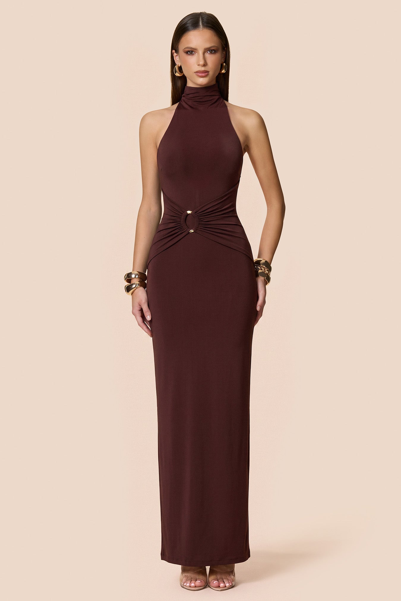 Petra High-Neck Maxi