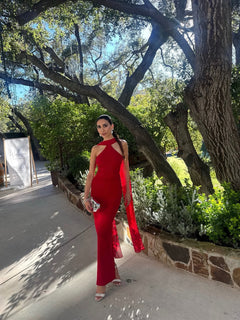 Martini High Neck Gown