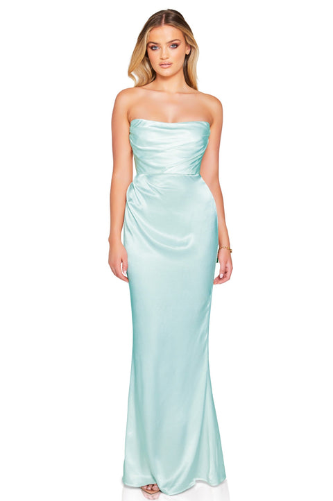 mint green dress pinterest Emelie Strapless Gown