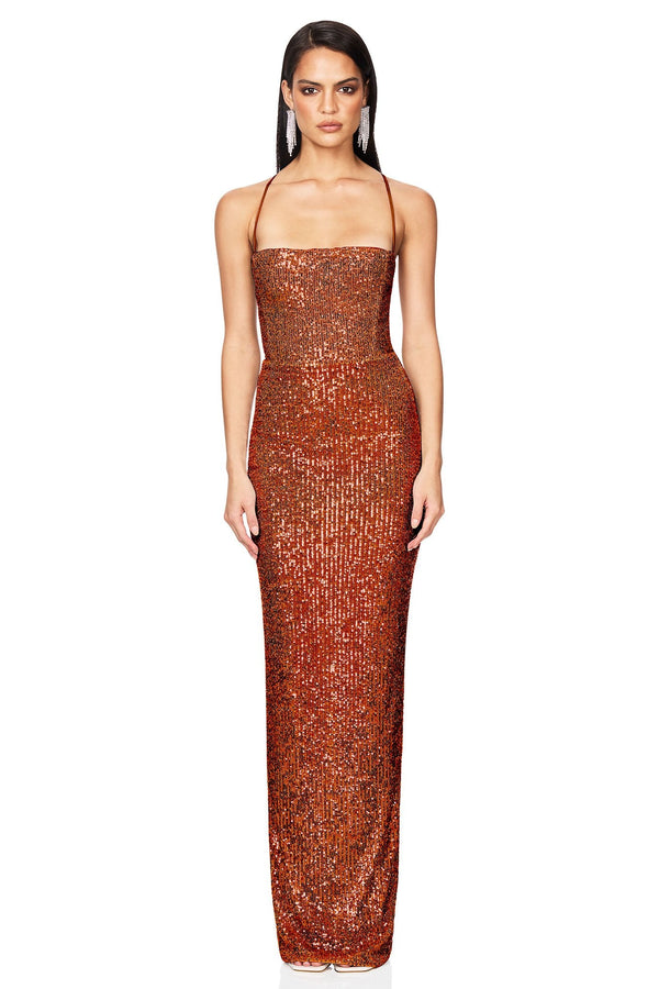 Lumina Lace Back Gown - Nookie