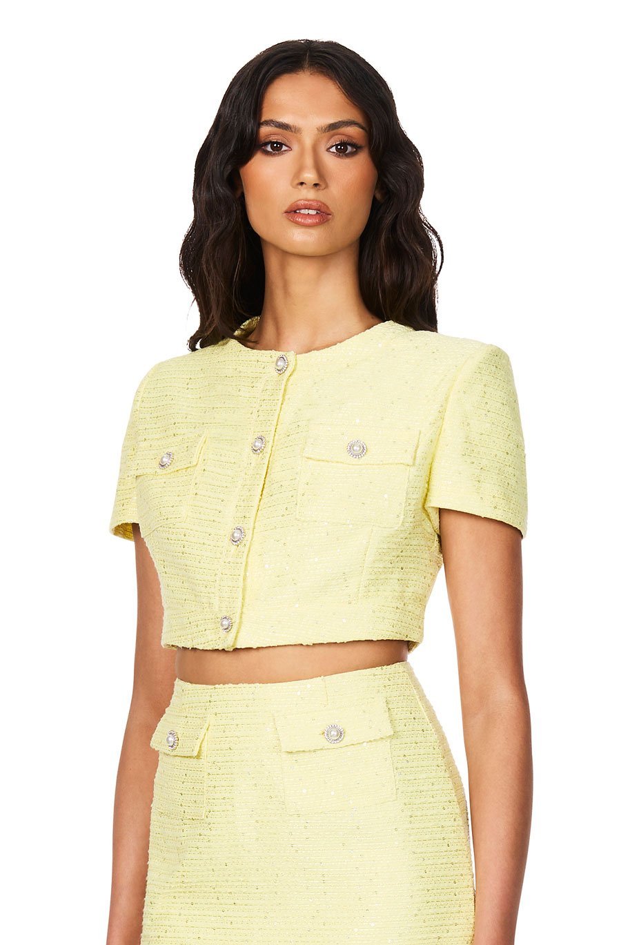 Tarsha Tweed Crop - Nookie