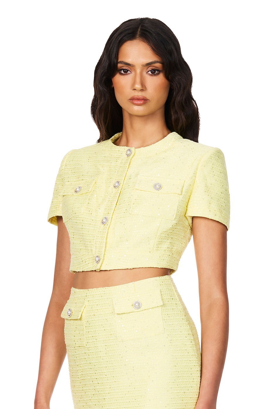 Tarsha Tweed Crop - Nookie