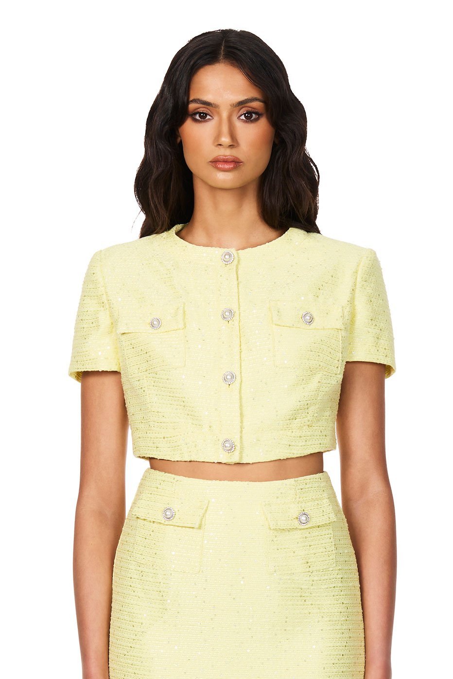 Tarsha Tweed Crop - Nookie